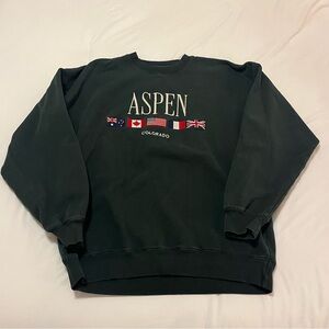 Brandy Melville Green Aspen Sweatshirt